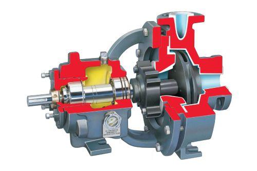 Durco PolyChem S-serie met fluorpolymeer gevoerde, afgedichte, ASME (ANSI) chemische procespomp